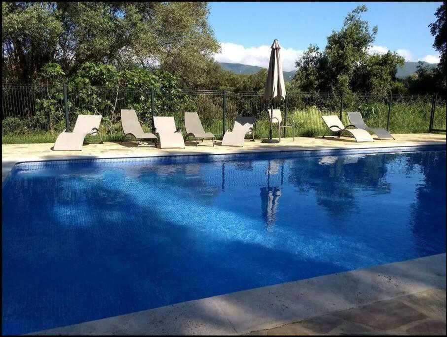 Maison Au Calme Avec Piscine Et Climatisation Sollacaro Buitenkant foto